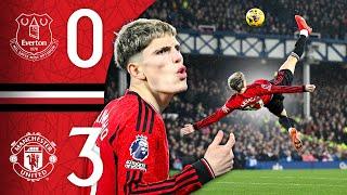 Garnacho UNBELIEVABLE Overhead Kick   Everton 0-3 Man Utd  Highlights