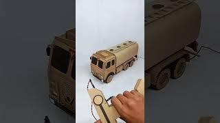 Cardboard Oil Tanker #shorts #trucks #oiltankertruck #fueltank