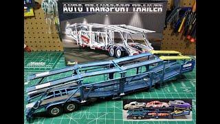 Revell Auto Hauler Transport Semi Trailer 125 Scale Model Kit Build Review and Weathering 85-1509