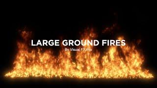 Large Ground Fires - VFX Stock Footage  Visual FX Pro