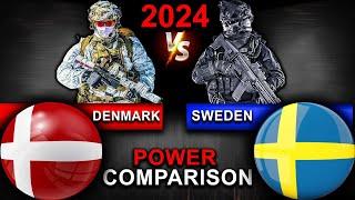 Denmark vs Sweden military power comparison 2024  Sweden vs Denmark military power comparison 2024