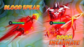 Moskov Blood Spear Epic Skin VS  Doom Incarnate Abyss Skin  MLBB Comparison