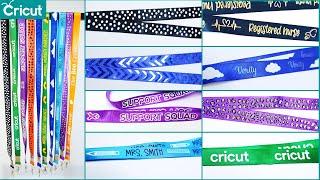 Create Personalised Lanyards with your Cricut 8 Different Designs