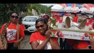 Girls Pall Bearers Carry their Friend 2 miles to the Graveside