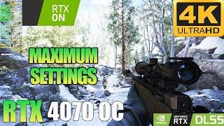 Call of Duty  Black Ops Cold War  RTX 4070  4K Maximum Settings  RTX ON  RT Ultra  DLSS Quality