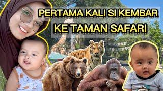 KE TAMAN SAFARI SI KEMBAR SENENG BANGET 