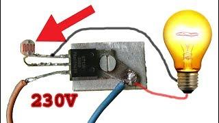 How to make 230 volt light bulb automatic ON OFFvery easy