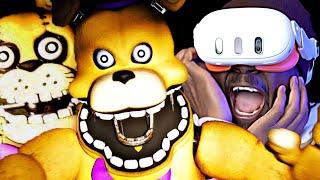 Playing The SCARIEST FNAF Free Roam Game In VR - Those Nights at Fredbears New Destiny