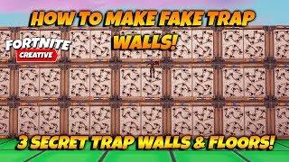 HOW TO MAKE FAKE TRAPS AND INVISIBLE WALLS IN FORTNITE 3 Invisible Fake WallsFloors In Creative