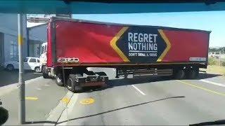 Crates of beer fall from lorry onto the road