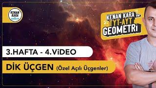 Dik Üçgen Özel Açılı Üçgenler  GEOMETRİ KONU ANLATIMI 2024 Tayfa TYT-AYT