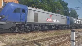 Pociąg towarowy  E4DCUd-001 Orlen KolTrans