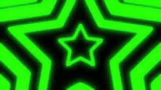 Black and Green Y2k Neon LED Lights Star Background  1 Hour Looped HD