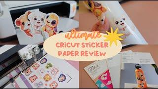 The ULTIMATE Cricut Sticker Paper Review Waterproof Set Paper & Vinyl  IS IT WORTH the $?