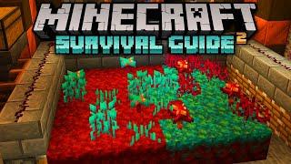 Crimson & Warped Fungus Farm ▫ Minecraft Survival Guide 1.18 Tutorial Lets Play S2 E61