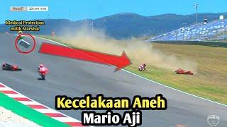 CRASH ANEHMARIO AJI TIDAK MELANJUTKAN BALAPAN SETELAH RED FLAG CEV MOTO3 2021