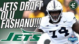 BREAKING OLU FASHANU DRAFTED BY THE NEW YORK JETS  LIVE REACTION  2024 NFL Draft