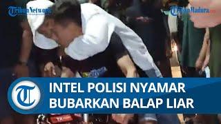 Viral di Media Sosial Video Intel Polisi di Madiun Menyamar Jadi Penonton Sergap Pelaku Balap Liar
