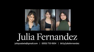 Julia Fernandez  Demo Reel