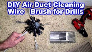 DIY Air Duct Cleaning Wire Brush for Drills - Making a Wire Brush to Clean Metal Ductwork