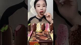 ASMR Mini Magnum Chocolate Ice Cream #asmr #mukbang #shorts #food #satisfying #yummy