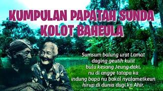 PAPATAH KOLOT BAHEULApapatah sunda