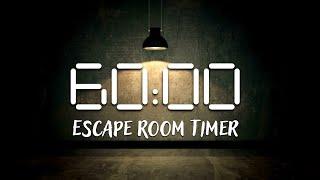 1 Hour Escape Room Timer  60 Minutes with Calm Tense Music and Sounds