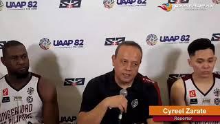 UP interim coach Ricky Dandan talks about the teams 78-75 win against UE