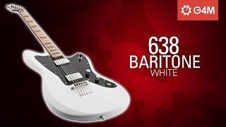 G4M 638 Baritone Electric Guitar White - Soundcheck