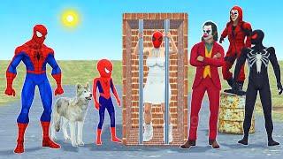 team spider man vs bad guy joker ► Joker kidnaps Spider-Mans girlfriend - funny rescue animation