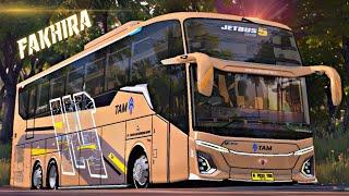 RILIS MOD BUSSID TERBARU JETBUS 5 TRONTON TAM WISATA FAKHIRA 