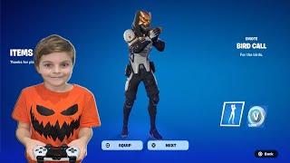 Unlocking FREE NEW Fortnite Emote & Gifting My 11 Year Old Kid NEW Fortnitemares item Shop Skin