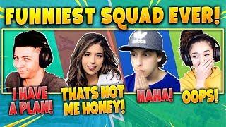 Myth Pokimane Cizzorz Valkyrae Funniest Squad Ever Fortnite Battle Royale Highlights Moments