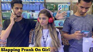 Slapping Prank On Girl  Pranks in Pakistan  @BobbyButt