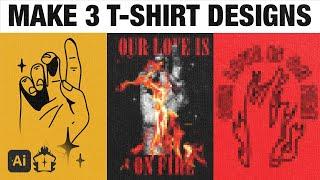 T-Shirt Design Tutorial Illustrator  Turn 1 Idea Into 3 Graphics
