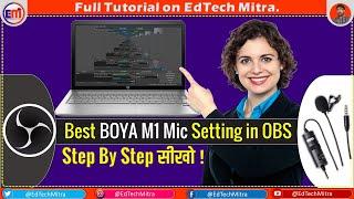 BOYA M1 Mic Settings in Window 10  OBS Mic Background Noise Removal  Great OBS Stream Sound