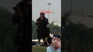 Prank ngemis di taman asli cw ny kebingungan  #lucu #prank #komedi #funny