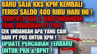 TERNYATA ADA 2 JENIS UNDANGAN PENCAIRAN YG DIBAGIKAN PT POS  BARU SAJA KKS KPM KEMBALI TERISI SALDO