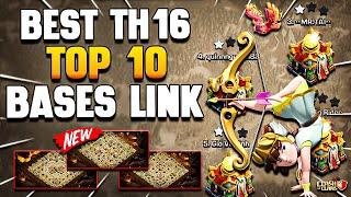 Top 10 Only 1 Star TH16 War Bases Link  Best TH16 Base Link Town Hall 16  COC TH16 Legend Base