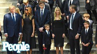 Former President Donald Trump Mourns Ex-Wife Ivana Alongside Their Children at Funeral  PEOPLE