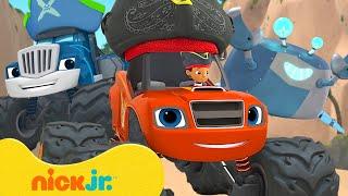 Pirate Blaze Jumps Over Giant Robot Crabs ‍️ Blaze and the Monster Machines Full Scene  Nick Jr.