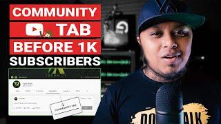 How To Enable Community Tab On YouTube  Community Tab Before 1000 Subscribers 100% Worked