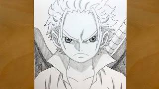 Anime sketch  How to Draw S-Hawk from onepiece  step by step  onepiece  draw anime  Hawk