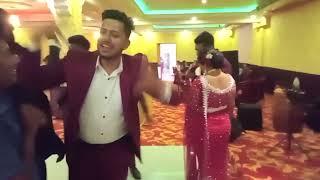 Sri Lankan wedding dance while couple singing...