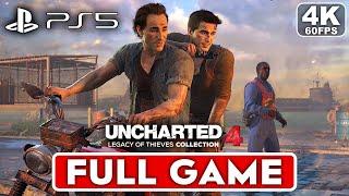 UNCHARTED 4 PS5 REMASTERED Gameplay Walkthrough Part 1 FULL GAME 4K 60FPS - No Commentary