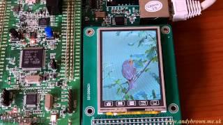 stm32plus internet picture frame example on STM32 F4 Discovery