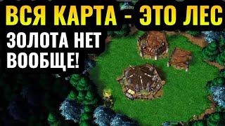 Всё стоит ТОЛЬКО ДЕРЕВО Вся карта - это ЛЕС Безумная карта в Warcraft 3 Reforged