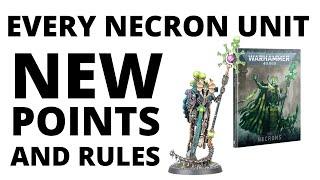 POINTS REVEALED - Every Necron Units Points and Rules Changes from Munitorum Field Manual 1.5