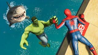 GTA 5 SPIDERMAN vs HULK Epic Ragdolls Ep.5 Fails & Funny Moments