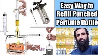 Process of perfume refilling at home 